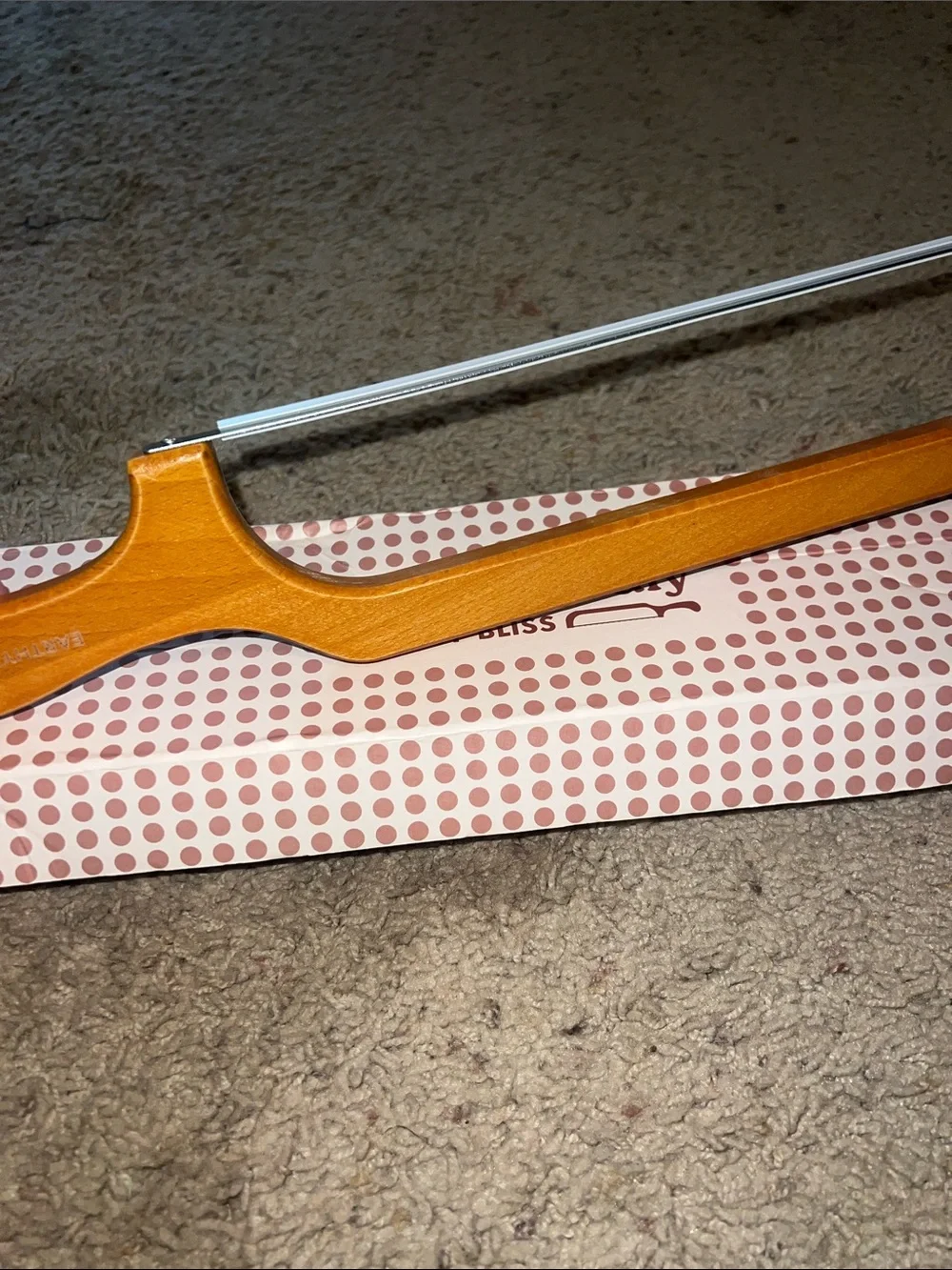 Breadly Earthy Bliss sourdough bow knife in box.